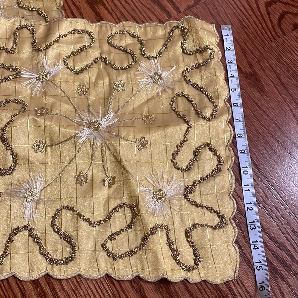 Golden shimmer decor pillow cases jackets zippered  set of 2 textured set of 2